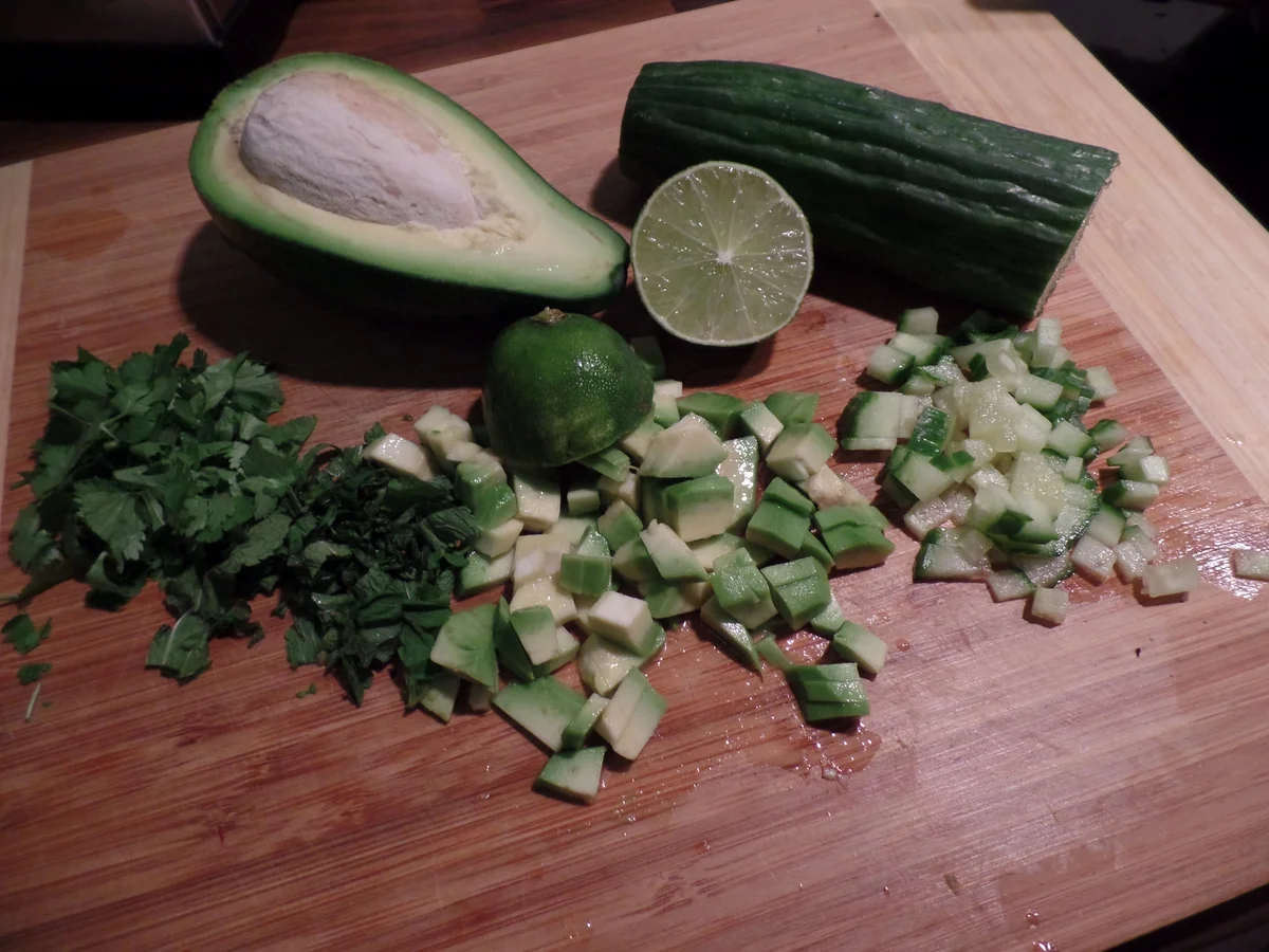 Limetten-Minz-Hähnchen mit Reissalat - Rezept - Bild Nr. 1368