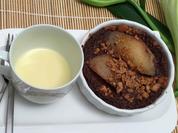 Gebackene Birnen mit weißer Schokoladen-Brandy-Soße - Rezept - Bild Nr. 1365