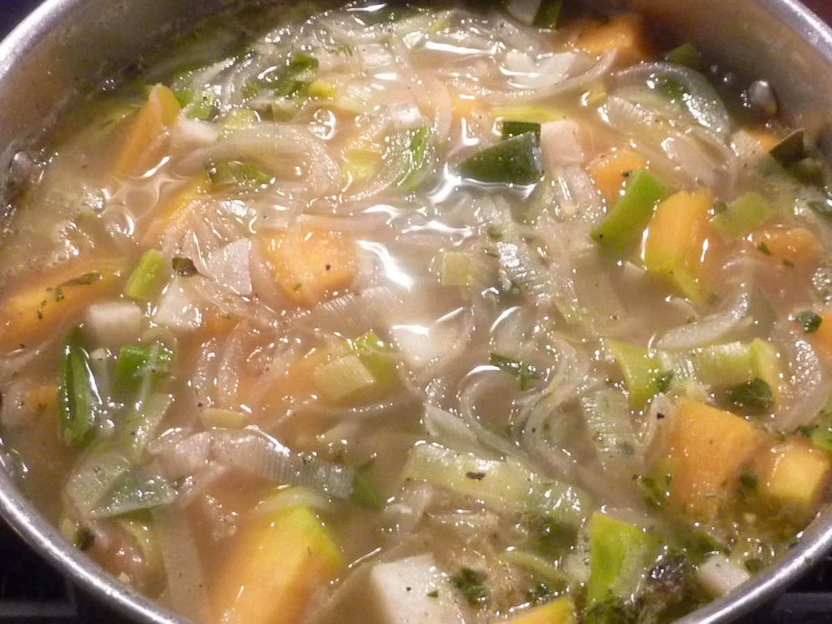 Kürbis Suppe mit Meeresfrüchte - Rezept - Bild Nr. 1378