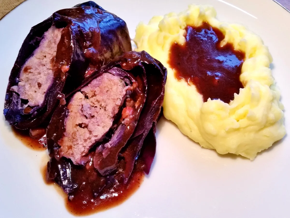 Rezept: Rotkohl-Rouladen Bild Nr. 1378 Rotkohl-Rouladen - Rezept - Bild Nr. 1378