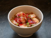 Garnelen mit scharfer Johannisbeersoße und Asianudeln - Rezept - Bild Nr. 1370