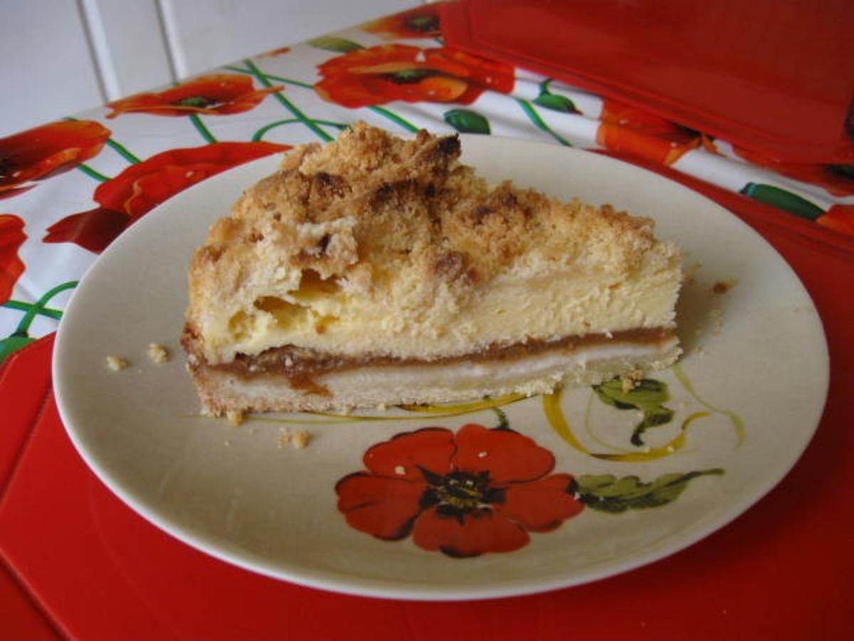 Käsekuchen mit Apfelmus - Rezept - Bild Nr. 1385