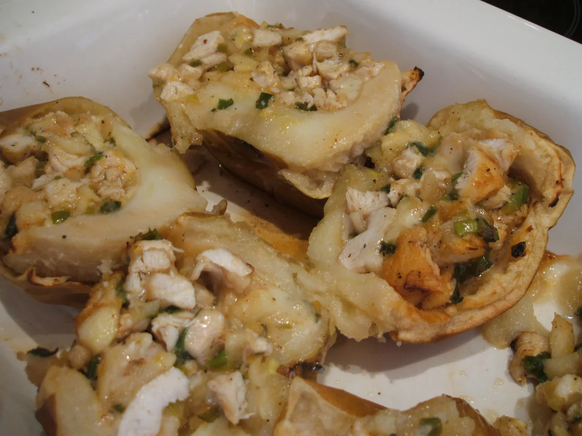 Geflügel: Bratapfel mit Hühnerfleisch - Rezept - Bild Nr. 1394