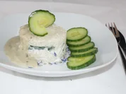 Reis mit Gurken gefüllt auf Kokos - Ingwer - Soße - Rezept - Bild Nr. 1398