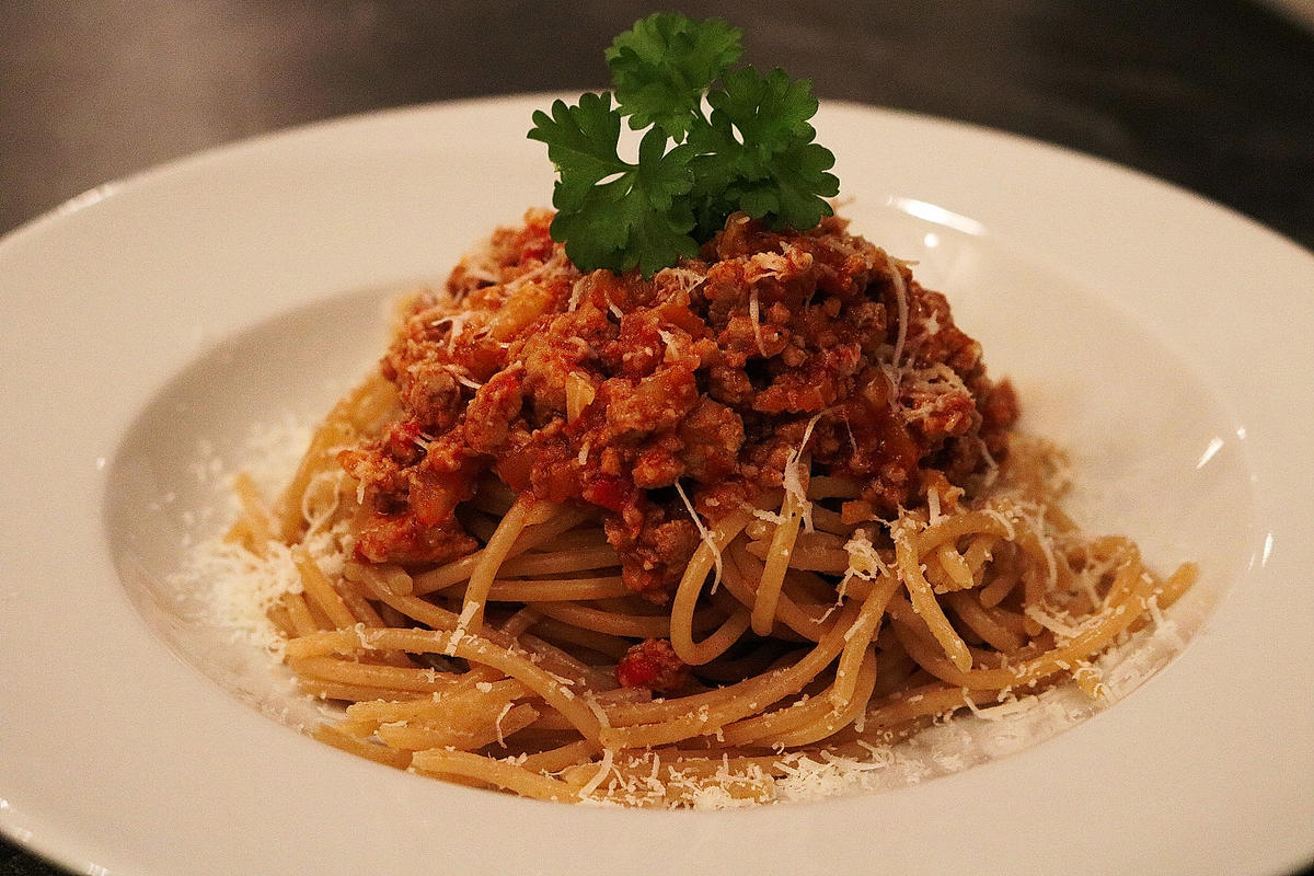 Spaghetti Bolognese mit Vollkornnudeln - Rezept - Bild Nr. 1407