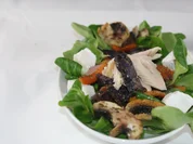 Vitelotte - blaue Kartoffel mit Forelle und Kürbis - Rezept