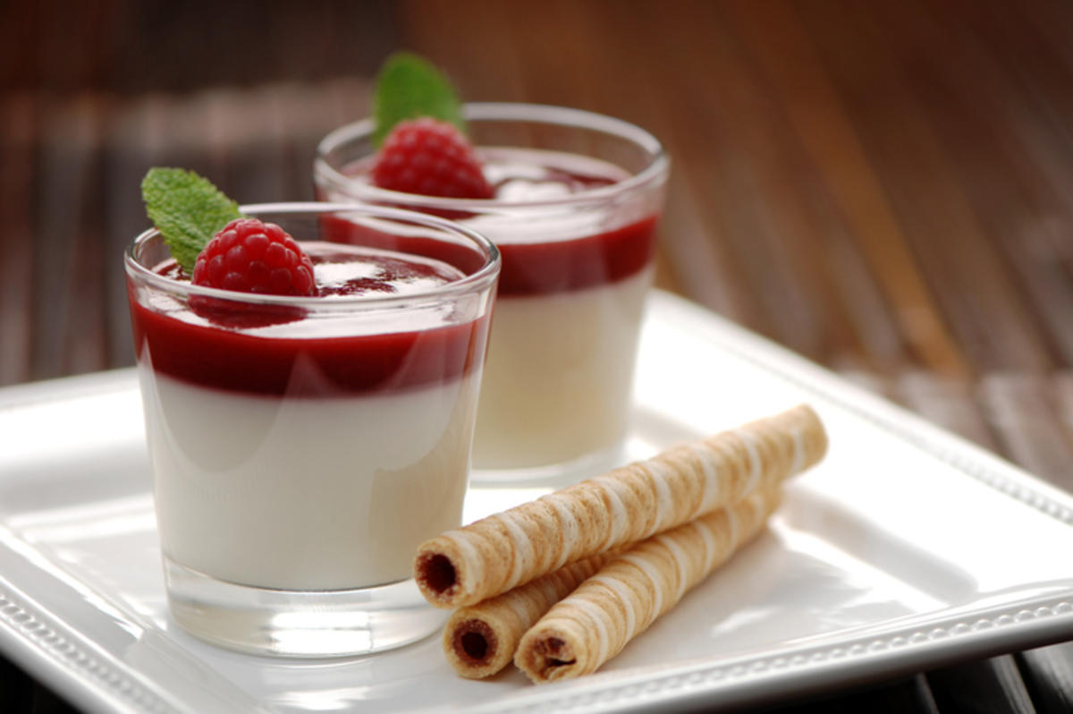 Bilder für Himbeer-Pannacotta Rezept