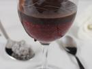 Warmes Chia - Himbeerdessert mit selbstgemachter Schokocreme - Rezept