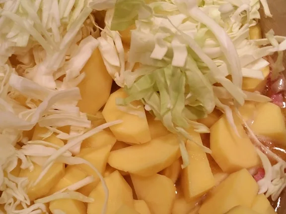 Spitzkohlgemüse mit Schinkenbraten - Rezept - Bild Nr. 6