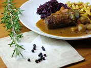 Rezept: Reh-Kotelette am Stück geschmort Reh-Kotelette am Stück geschmort - Rezept