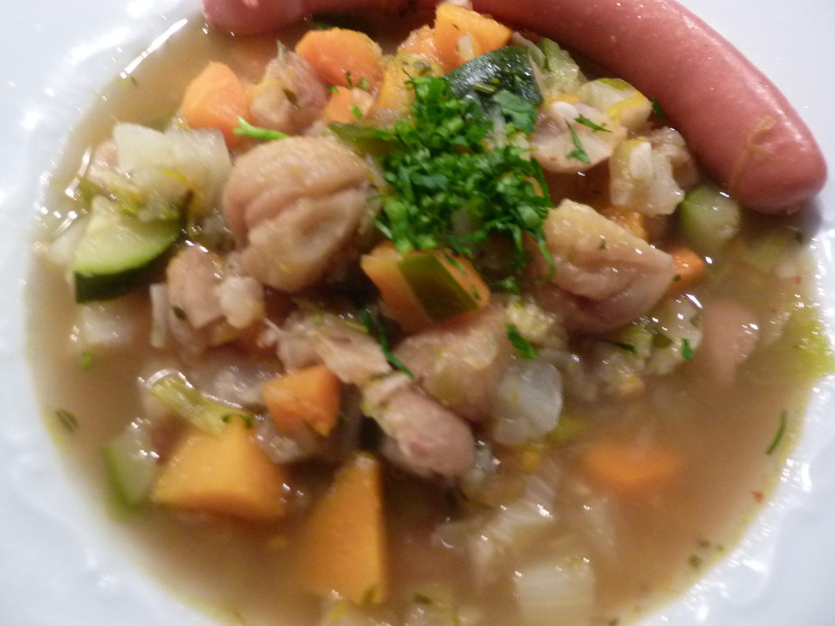 Gemüse-Kürbis-Kastanie Suppe - Rezept - Bild Nr. 12