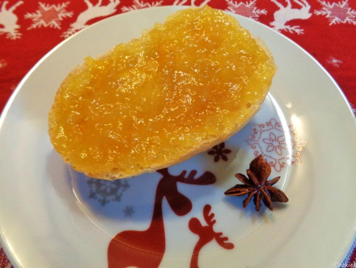 Weihnachtliche Orangen - Konfitüre mit Schwips ... - Rezept