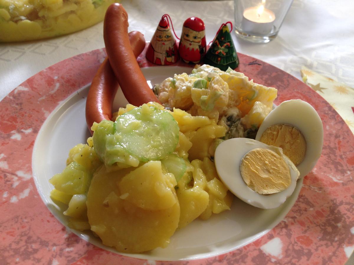 Bayerischer und rheinischer Kartoffelsalat - Rezept