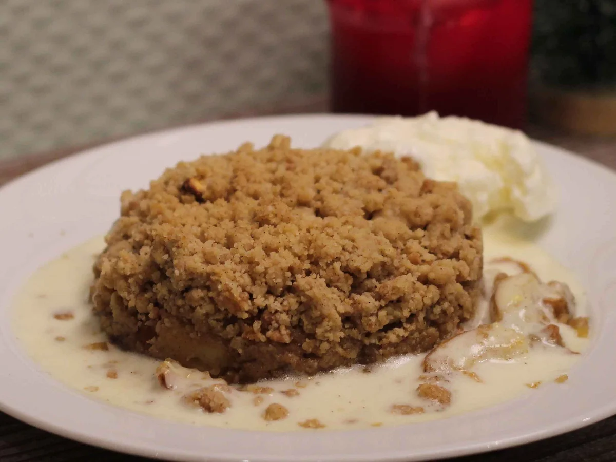 Winterliches Apple Crumble mit Vanillesoße und Frozen Joghurt - Rezept - Bild Nr. 1415