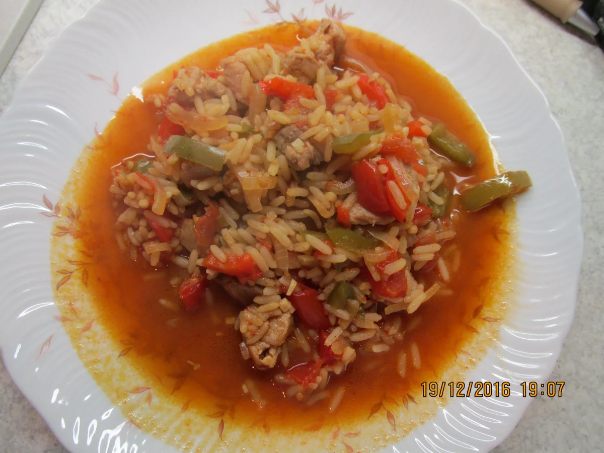 Rezept: Serbisches Reisfleich Serbisches Reisfleich - Rezept