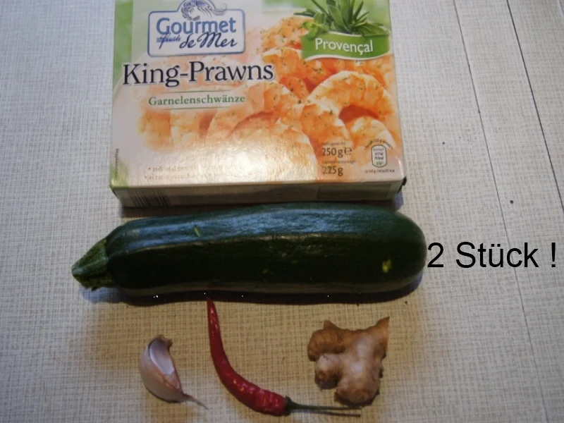 Zucchini-Spaghetti mit Garnelen - Rezept - Bild Nr. 2