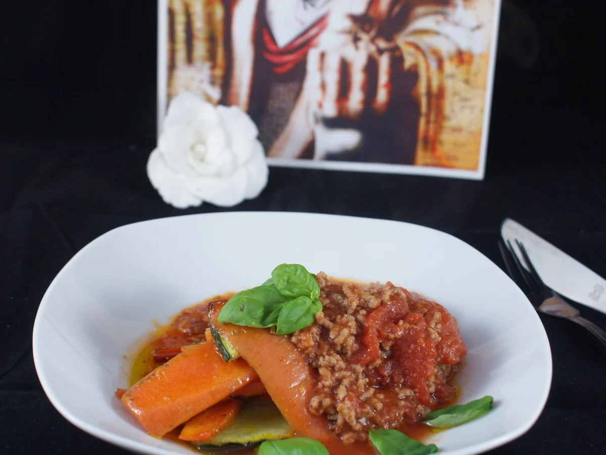 Rezept: Bolognese mit Möhren - Zucchini - Nudeln Bolognese mit Möhren - Zucchini - Nudeln - Rezept
