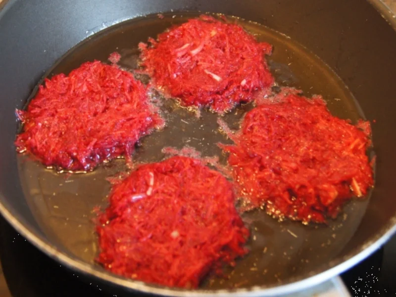 Rote Bete Puffer mit Räucherlachs und Jogurt-Meerrettich-Creme - Rezept - Bild Nr. 7