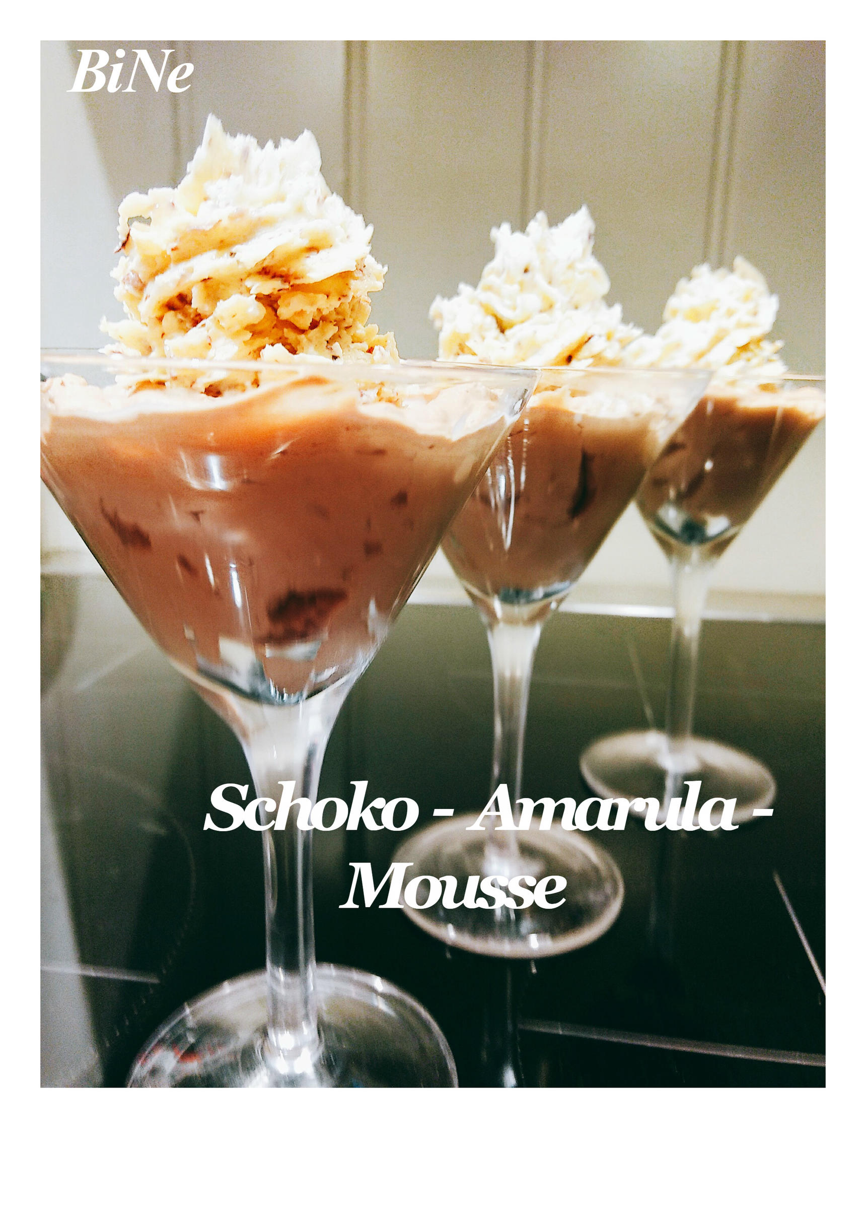 Bilder für BiNe` S SCHOKO - AMARULA - MOUSSE - Rezept