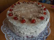 Kuchen: Spekulatius-Torte mit Glühweinkirschen - Rezept