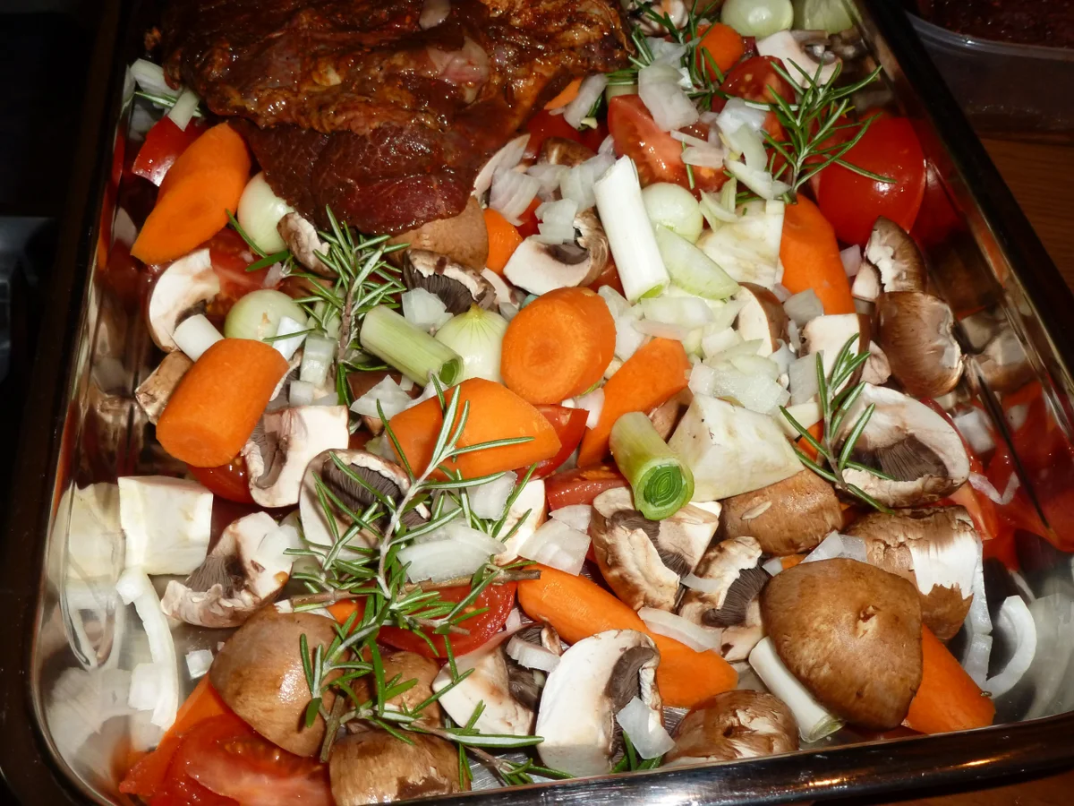 Rezept: Ochsenbäckchen vom Smoker! Auch für Kugelgrill oder Backofen! :-) Bild Nr. 3 Ochsenbäckchen vom Smoker! Auch für Kugelgrill oder Backofen! :-) - Rezept - Bild Nr. 3