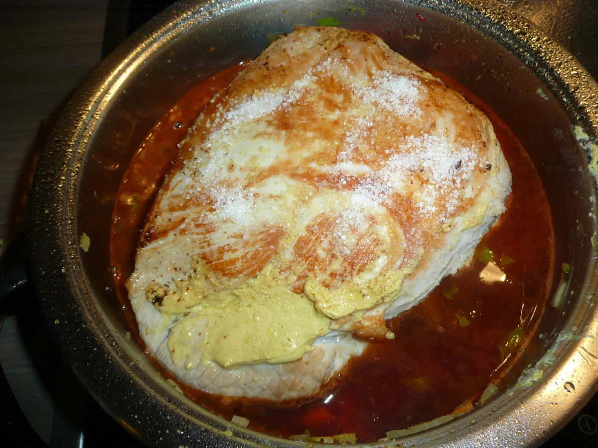 Schweinebraten an Grünkohl - Kartoffelstampf. - Rezept - Bild Nr. 2