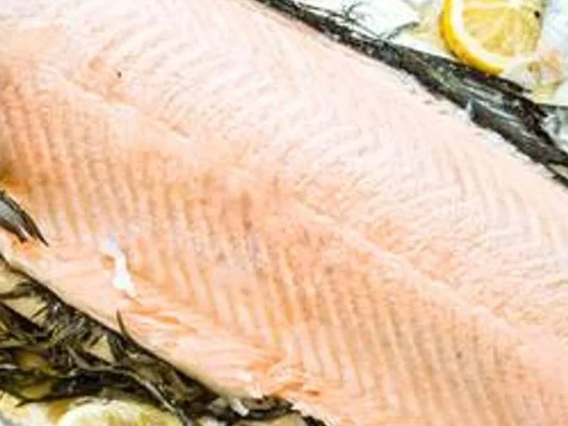 Rezept: Fisch / Lachs = ein "Ganzer" Lachs mit Zitronenbuttersosse à la Biggi Bild Nr. 11 Fisch / Lachs = ein "Ganzer" Lachs mit Zitronenbuttersosse à la Biggi - Rezept - Bild Nr. 11