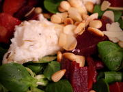 Vorspeise: Panierter Ziegenkäse auf winterlichem Salat - Rezept