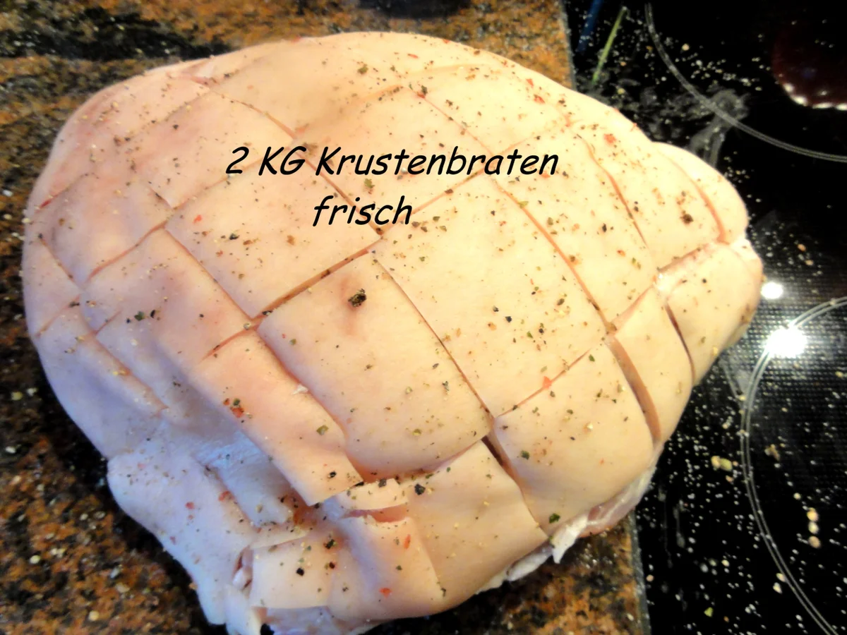 Rezept: Fleisch: KRUSTENBRATEN Bild Nr. 2 Fleisch: KRUSTENBRATEN - Rezept - Bild Nr. 2
