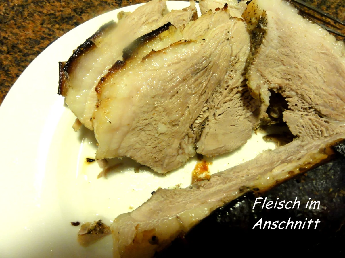 Rezept: Fleisch: KRUSTENBRATEN Bild Nr. 6 Fleisch: KRUSTENBRATEN - Rezept - Bild Nr. 6