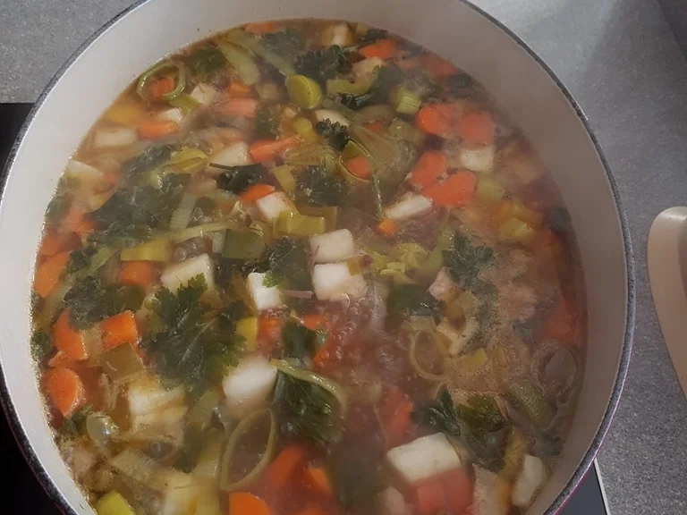 Rezept: Rindfleischsuppe gegen Erkältung (auf Vorrat gekocht) Bild Nr. 7 Rindfleischsuppe gegen Erkältung (auf Vorrat gekocht) - Rezept - Bild Nr. 7