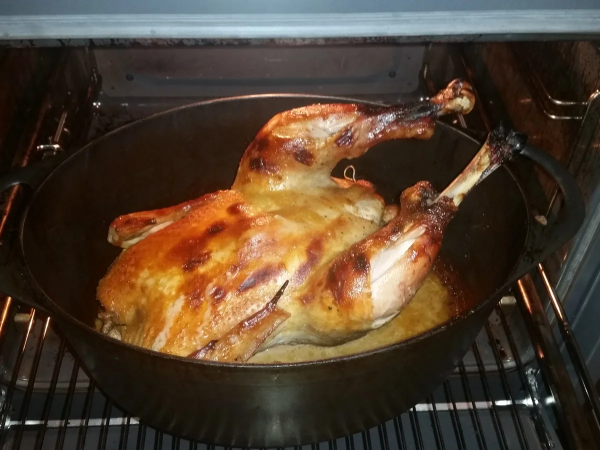 Ofen- Geflügel mit feiner Orangen-Honig-Zimt-Füllung - Rezept - Bild Nr. 4