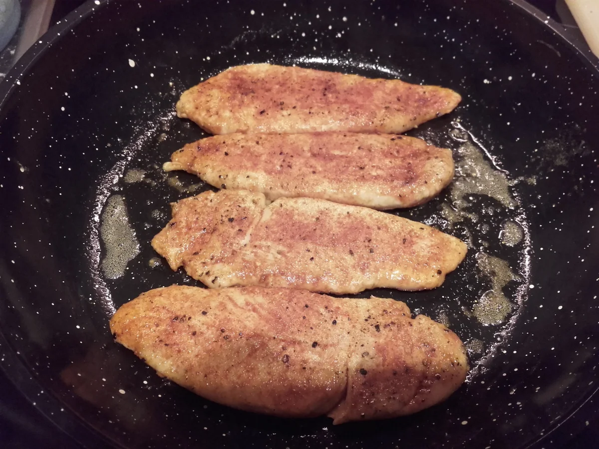 Gratinierte Hähnchenbrustfilet mit Cherrytomaten - Rezept - Bild Nr. 5