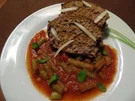 Hackbraten mit Tomatensauce und Bohnen - Rezept - Bild Nr. 1482
