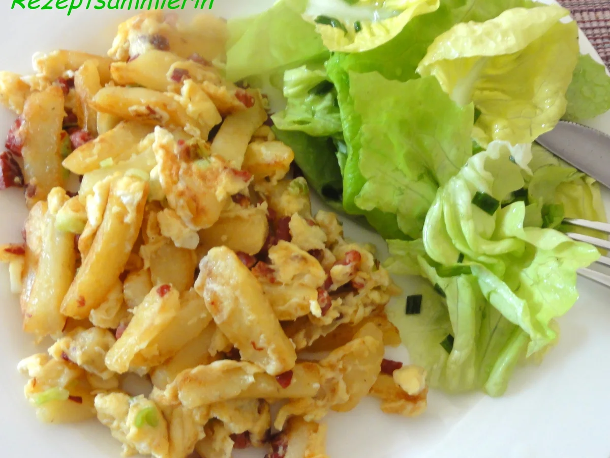 Kartoffel:   KLOßSTIFTE mit Schinken + Ei - Rezept - Bild Nr. 1482