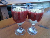 Pflaumengrütze (Zwetschkengrütze) Dessert auf Rotweingrundlage - Rezept