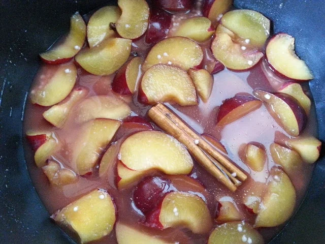 Rezept: Pflaumengrütze (Zwetschkengrütze) Dessert auf Rotweingrundlage Bild Nr. 2 Pflaumengrütze (Zwetschkengrütze) Dessert auf Rotweingrundlage - Rezept - Bild Nr. 2