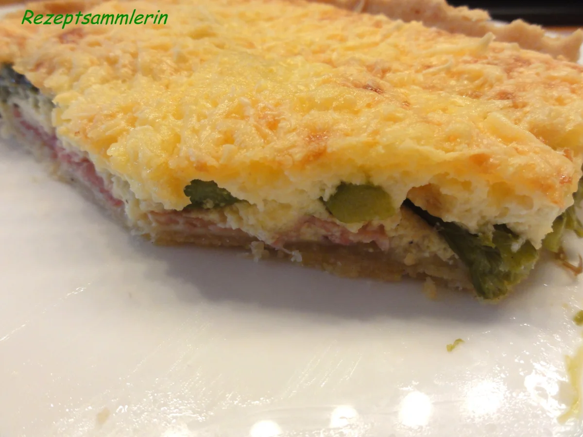 Rezept: Gemüse: GRÜNER-SPARGEL-FRISCHKÄSE-TARTE Gemüse: GRÜNER-SPARGEL-FRISCHKÄSE-TARTE - Rezept