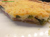 Gemüse:   GRÜNER-SPARGEL-FRISCHKÄSE-TARTE - Rezept