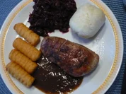 Rezept: Entenbrust karamellisiert mit Pflaumensoße Bild Nr. 1492 Entenbrust karamellisiert mit Pflaumensoße - Rezept - Bild Nr. 1492