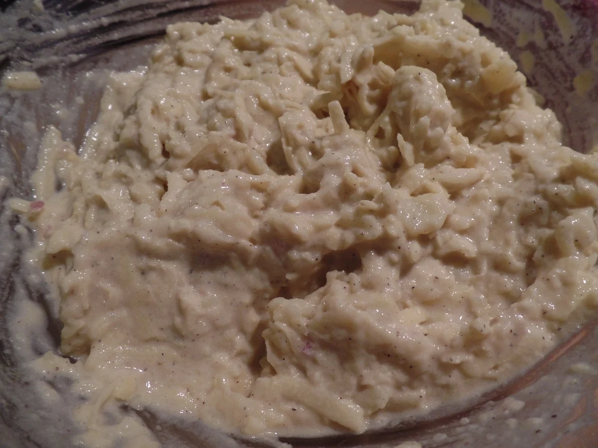 Rezept: Kartoffel-Speck-Kuchen mit Apfelkompott Bild Nr. 1504 Kartoffel-Speck-Kuchen mit Apfelkompott - Rezept - Bild Nr. 1504