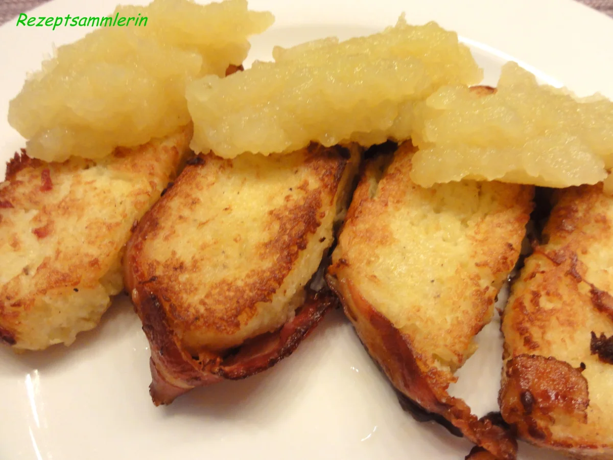 Rezept: Kartoffel-Speck-Kuchen mit Apfelkompott Bild Nr. 1519 Kartoffel-Speck-Kuchen mit Apfelkompott - Rezept - Bild Nr. 1519