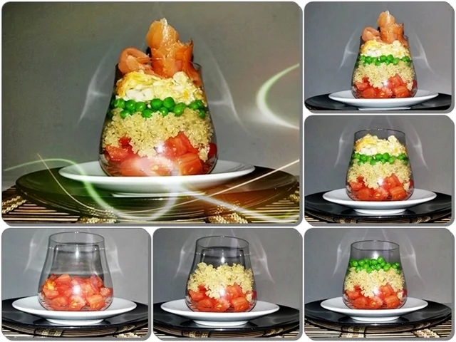 Schichtsalat ➯ im Glas ➯ auch für die Mittagspause im Büro - Rezept - Bild Nr. 1532