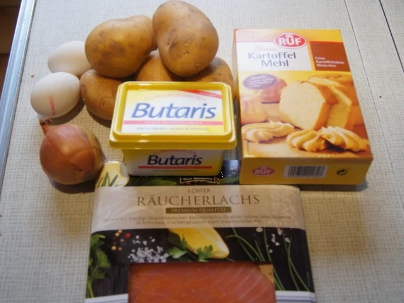 Knuspriger Kartoffelpuffer mit Räucherlachs - Rezept - Bild Nr. 1523