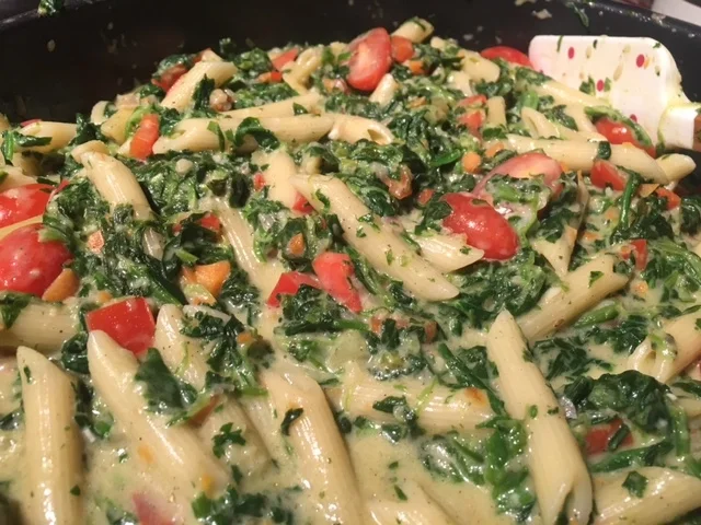 Rezept: Pasta Penne spinachi veg con Pollo di Marcello Bild Nr. 1551 Pasta Penne spinachi veg con Pollo di Marcello - Rezept - Bild Nr. 1551