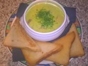 Erbsen Minz Suppe mit Cabanossi und Lachs - Rezept - Bild Nr. 1575