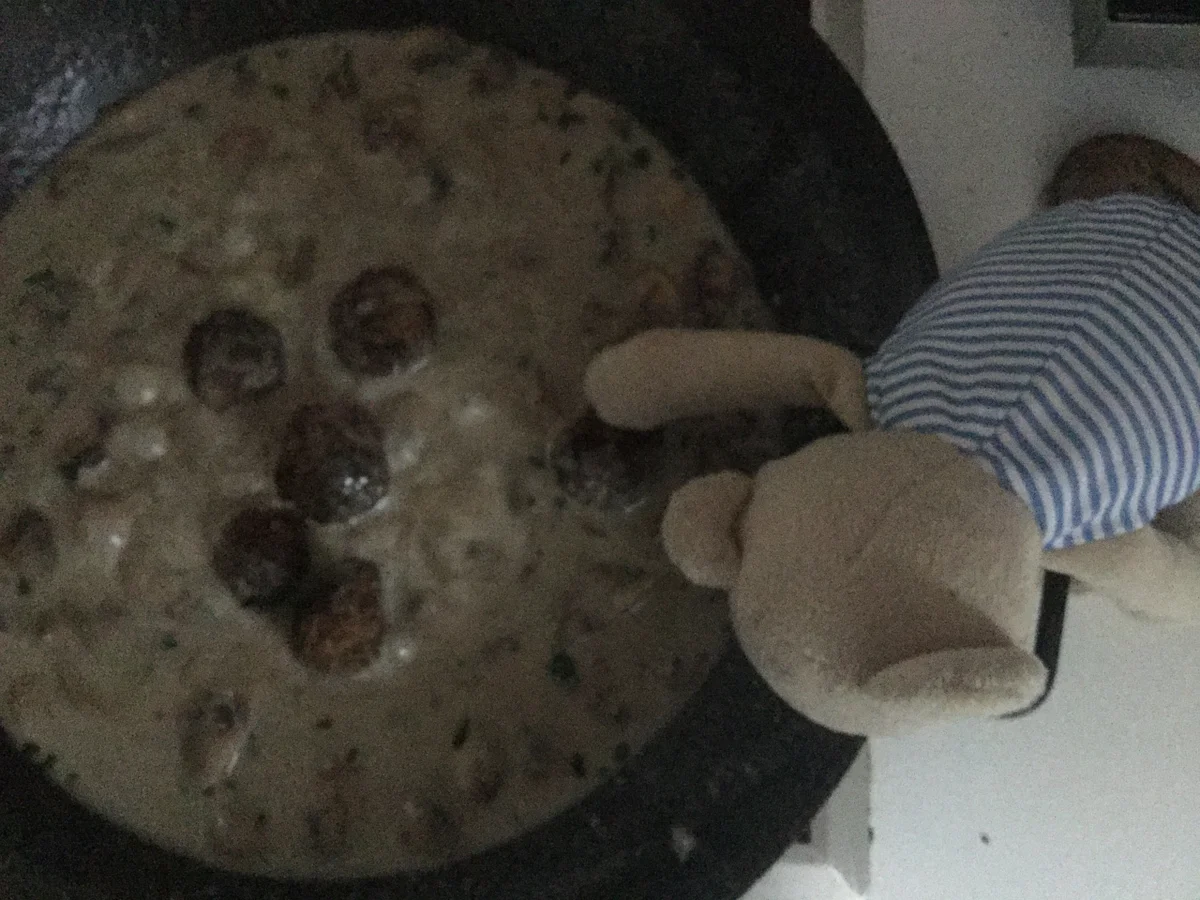 Hackbällchen in Champignon-Rahmsoße a la Ari - Rezept - Bild Nr. 1587