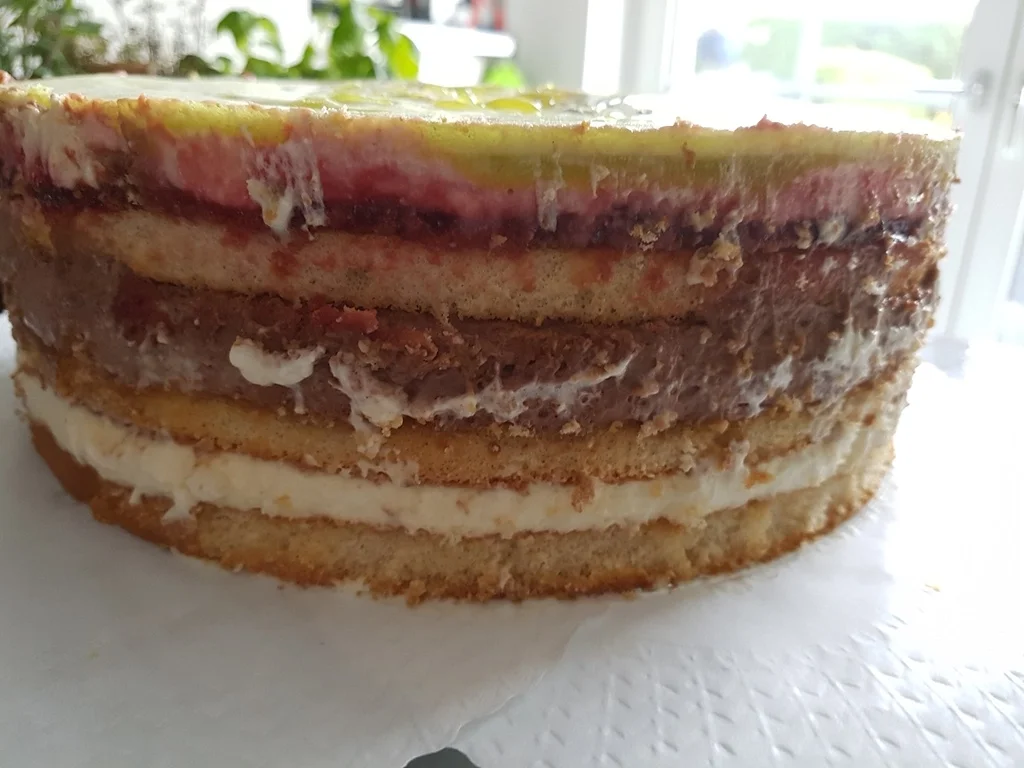 Schnelle Puddingtorte mit Passionsfruchtdeckel - Rezept - Bild Nr. 1586