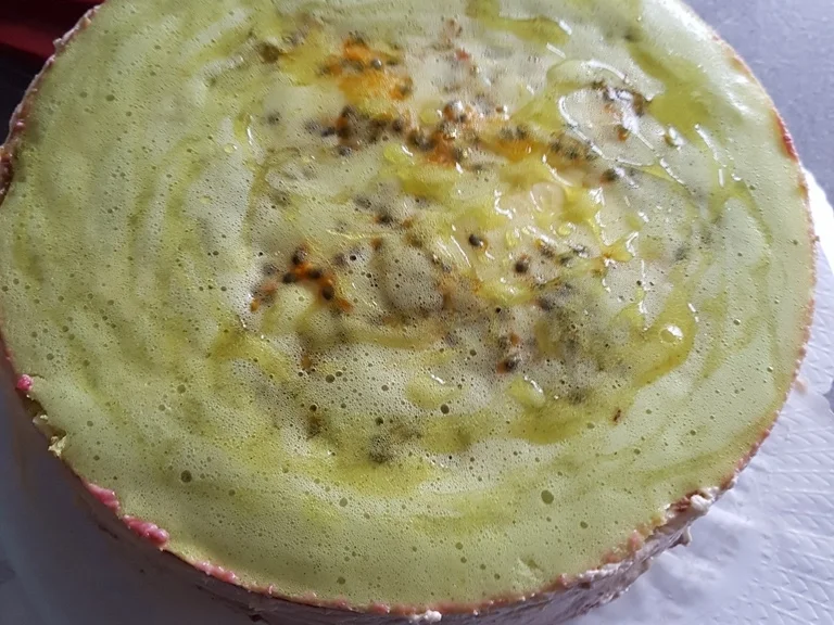 Schnelle Puddingtorte mit Passionsfruchtdeckel - Rezept - Bild Nr. 1588