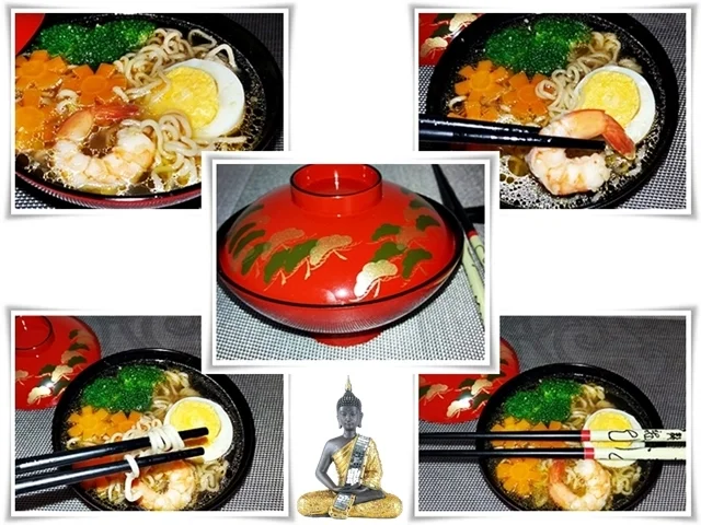 Rezept: Asiatische ➯ Nudelsuppe mit Garnelen Bild Nr. 1582 Asiatische ➯ Nudelsuppe mit Garnelen - Rezept - Bild Nr. 1582